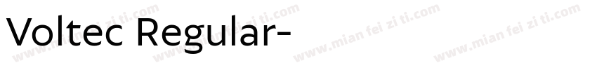 Voltec Regular字体转换
